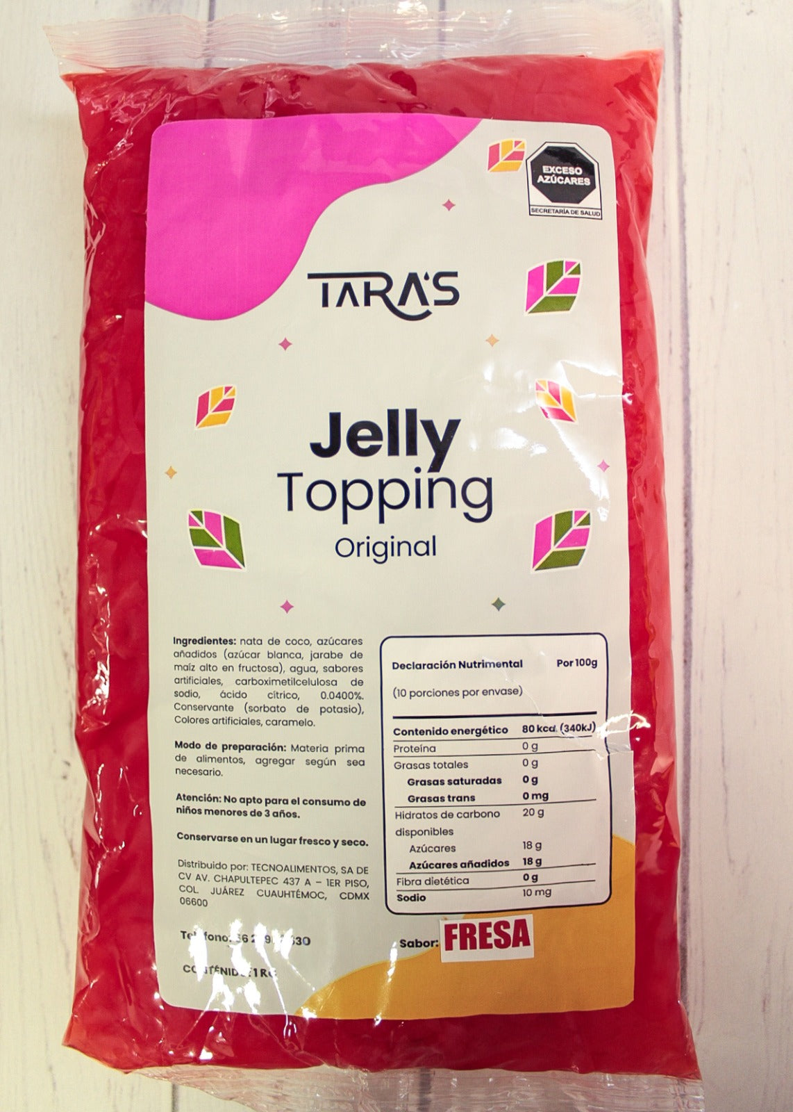 Jelly Coco Topping TARA´S – Fresa (1 kg)