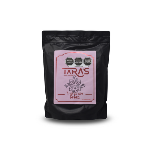 Tara's - Bolsa base polvo sabor fresas con crema